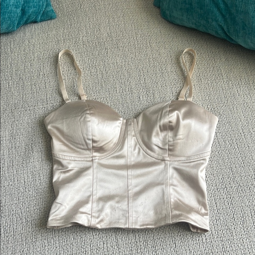 Express Satin Bustier Top